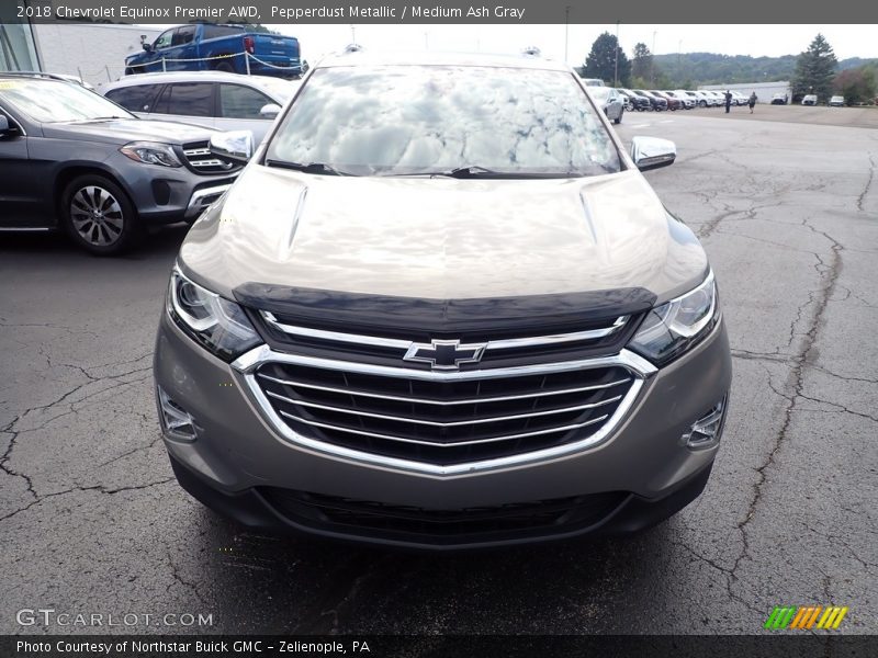 Pepperdust Metallic / Medium Ash Gray 2018 Chevrolet Equinox Premier AWD