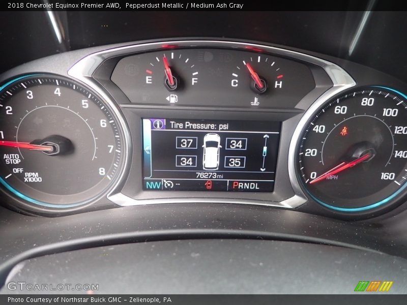 Pepperdust Metallic / Medium Ash Gray 2018 Chevrolet Equinox Premier AWD