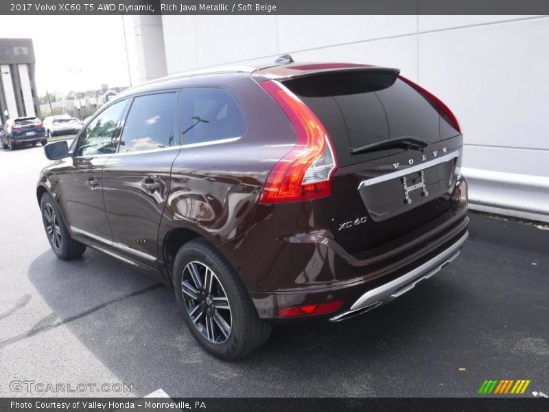Rich Java Metallic / Soft Beige 2017 Volvo XC60 T5 AWD Dynamic