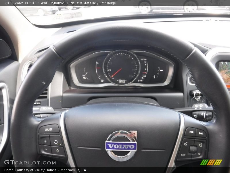 Rich Java Metallic / Soft Beige 2017 Volvo XC60 T5 AWD Dynamic