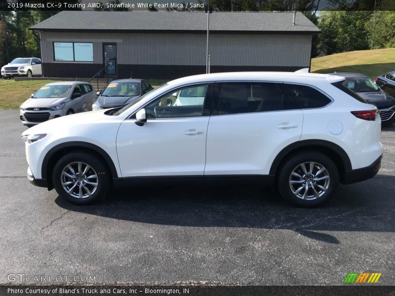 Snowflake White Pearl Mica / Sand 2019 Mazda CX-9 Touring AWD