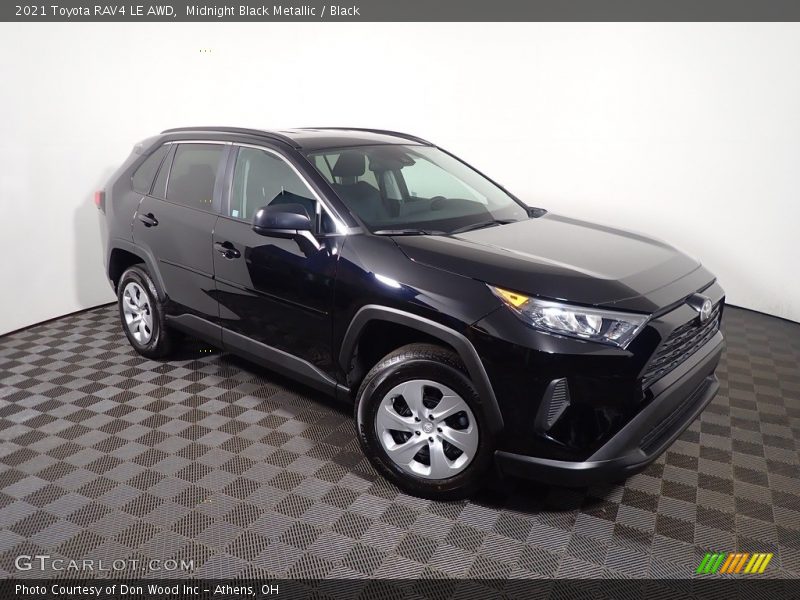 Midnight Black Metallic / Black 2021 Toyota RAV4 LE AWD