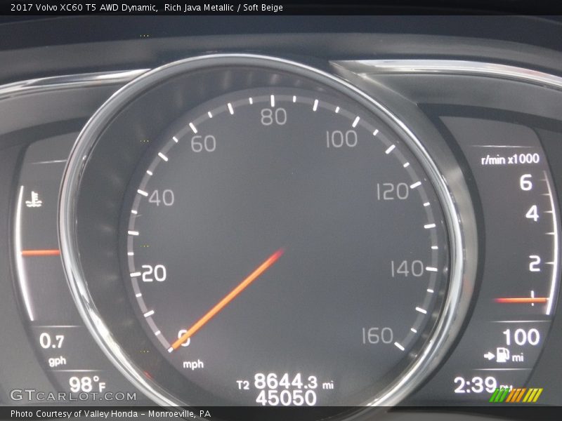  2017 XC60 T5 AWD Dynamic T5 AWD Dynamic Gauges