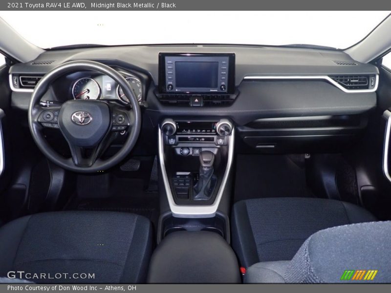 Midnight Black Metallic / Black 2021 Toyota RAV4 LE AWD