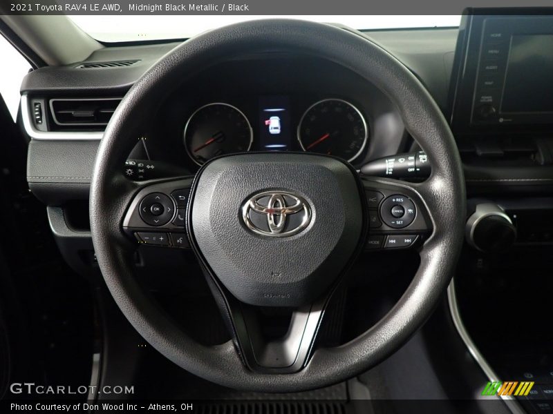 Midnight Black Metallic / Black 2021 Toyota RAV4 LE AWD
