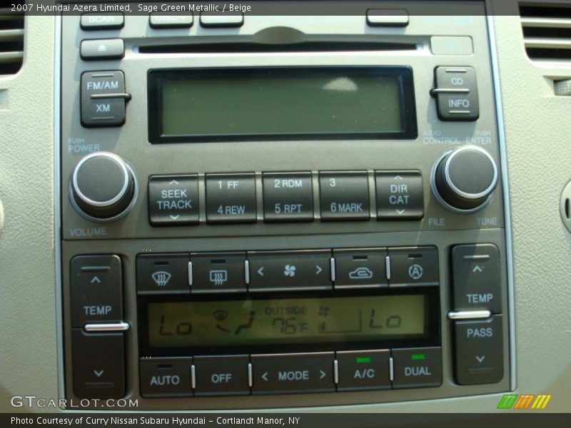 Sage Green Metallic / Beige 2007 Hyundai Azera Limited