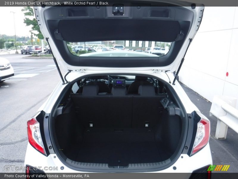 White Orchid Pearl / Black 2019 Honda Civic LX Hatchback