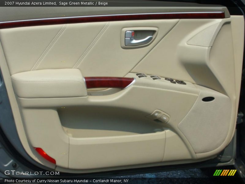Sage Green Metallic / Beige 2007 Hyundai Azera Limited