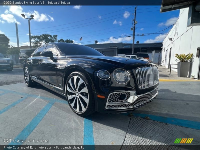 Front 3/4 View of 2022 Flying Spur V8