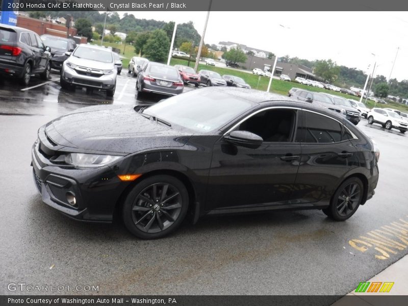 Crystal Black Pearl / Black 2020 Honda Civic EX Hatchback
