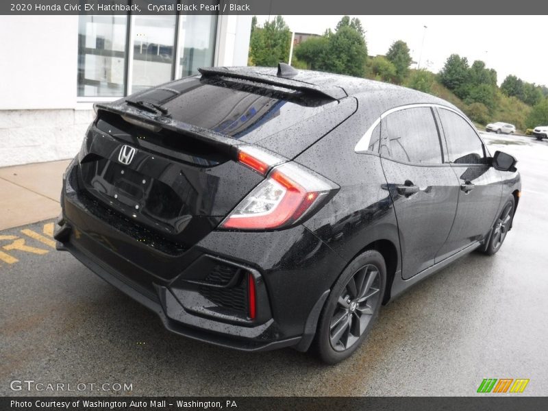 Crystal Black Pearl / Black 2020 Honda Civic EX Hatchback