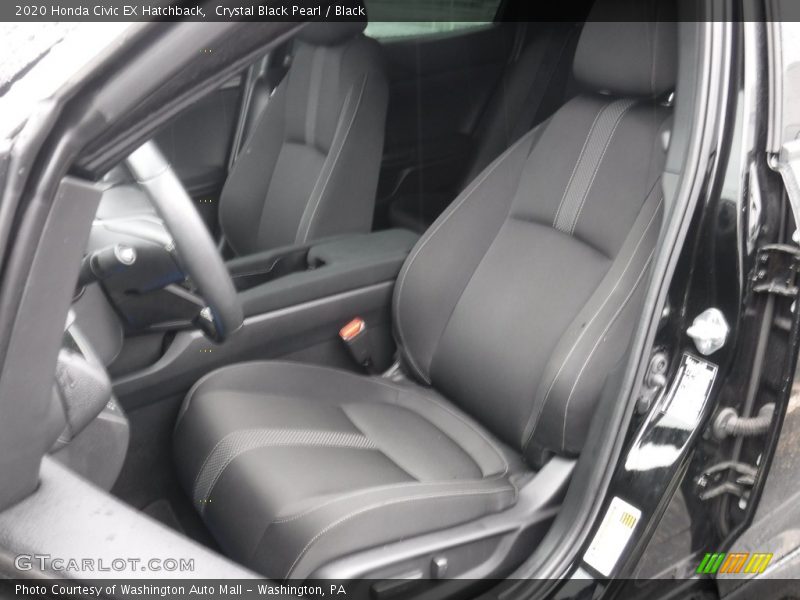 Crystal Black Pearl / Black 2020 Honda Civic EX Hatchback