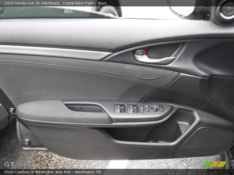 Crystal Black Pearl / Black 2020 Honda Civic EX Hatchback