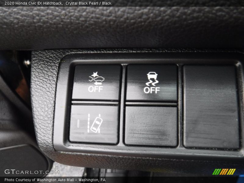 Crystal Black Pearl / Black 2020 Honda Civic EX Hatchback