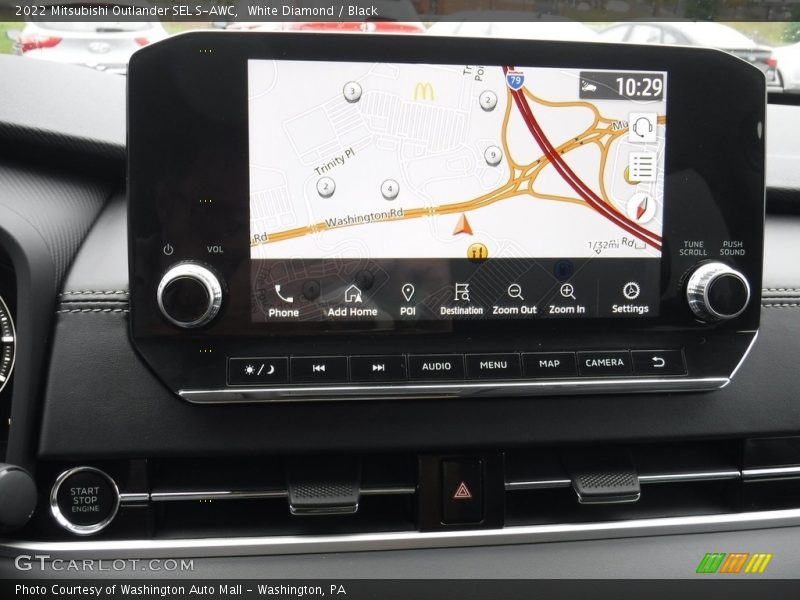 Navigation of 2022 Outlander SEL S-AWC