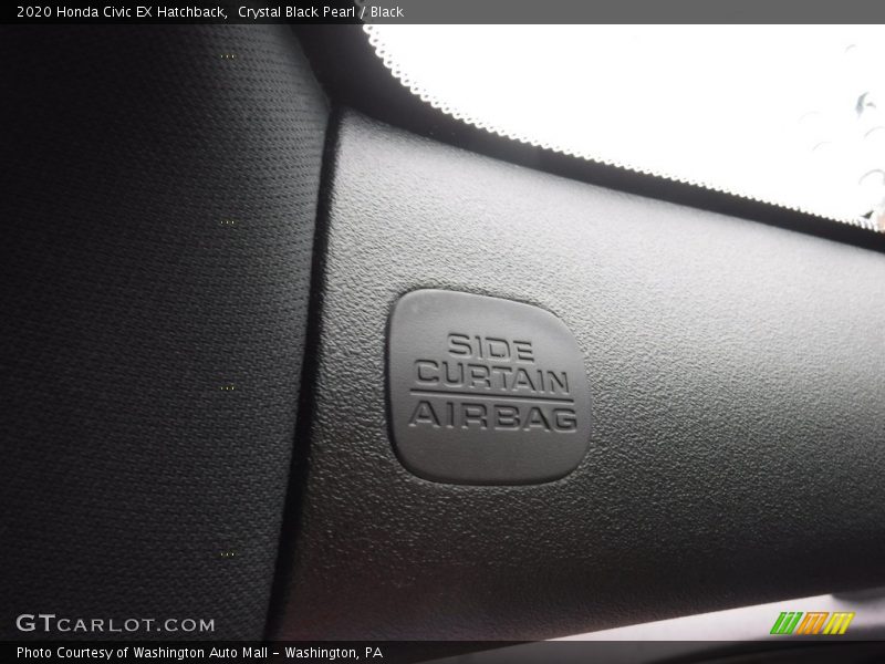 Crystal Black Pearl / Black 2020 Honda Civic EX Hatchback