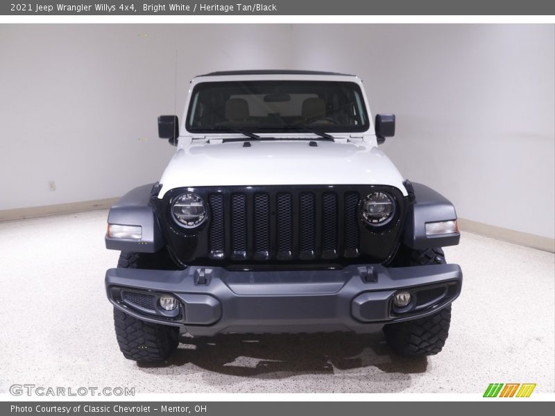 Bright White / Heritage Tan/Black 2021 Jeep Wrangler Willys 4x4