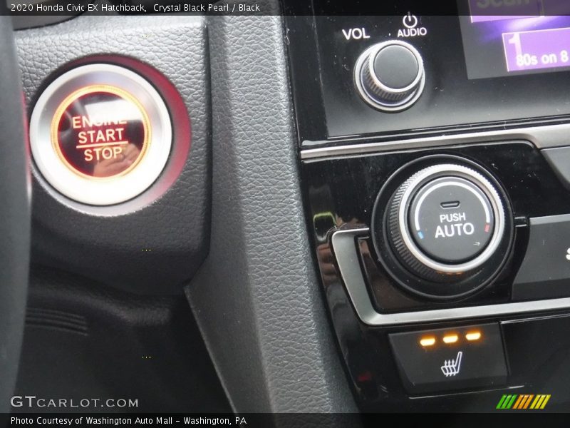 Crystal Black Pearl / Black 2020 Honda Civic EX Hatchback