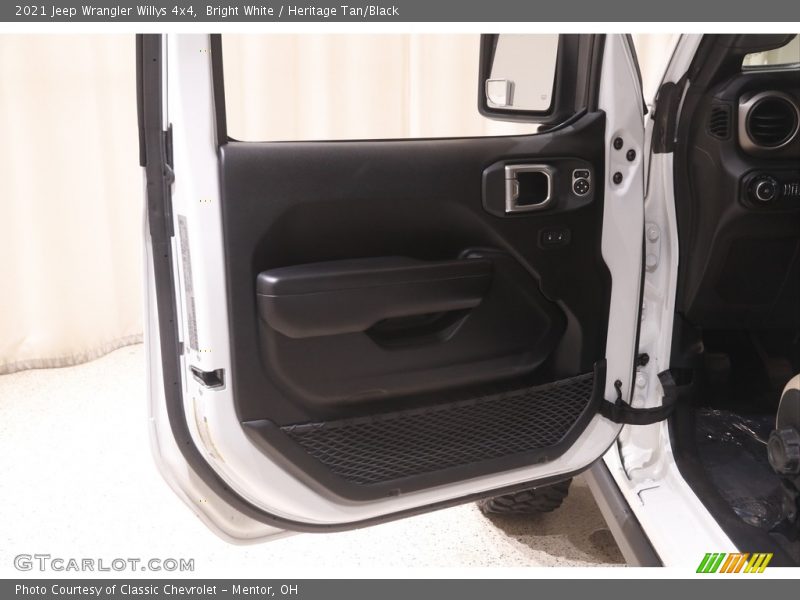 Bright White / Heritage Tan/Black 2021 Jeep Wrangler Willys 4x4