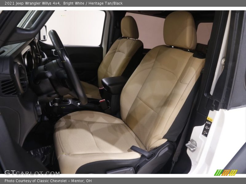 Bright White / Heritage Tan/Black 2021 Jeep Wrangler Willys 4x4