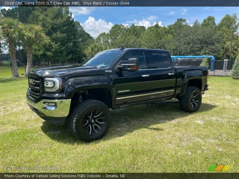 Onyx Black / Cocoa/­Dune 2018 GMC Sierra 1500 SLT Crew Cab 4WD