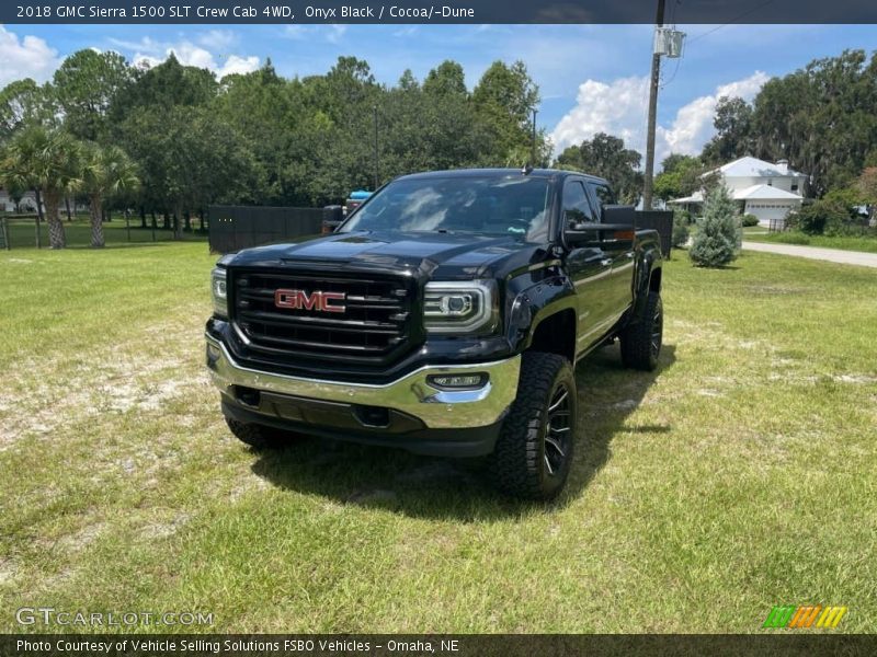 Onyx Black / Cocoa/­Dune 2018 GMC Sierra 1500 SLT Crew Cab 4WD