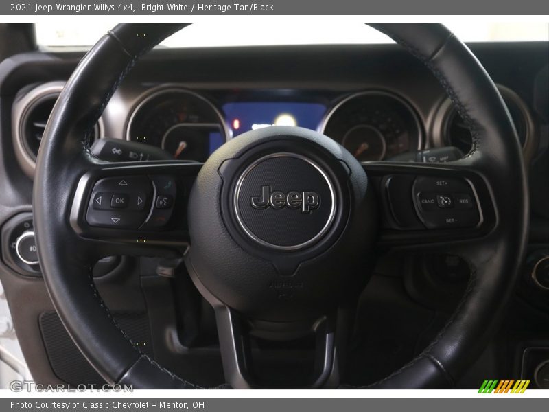 Bright White / Heritage Tan/Black 2021 Jeep Wrangler Willys 4x4