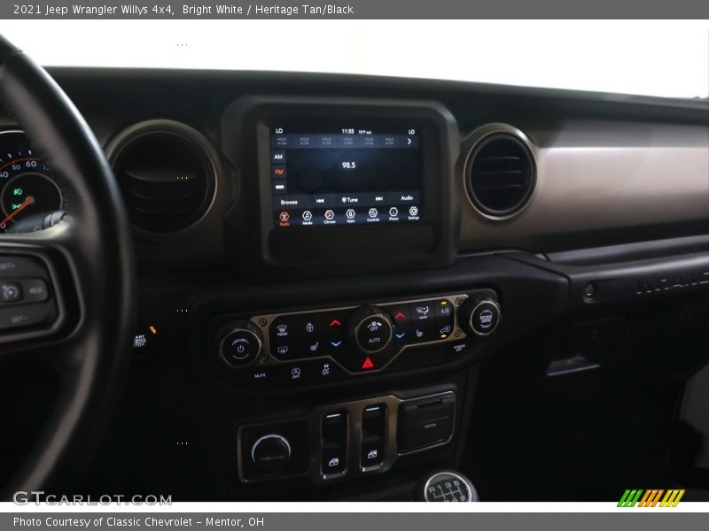 Bright White / Heritage Tan/Black 2021 Jeep Wrangler Willys 4x4