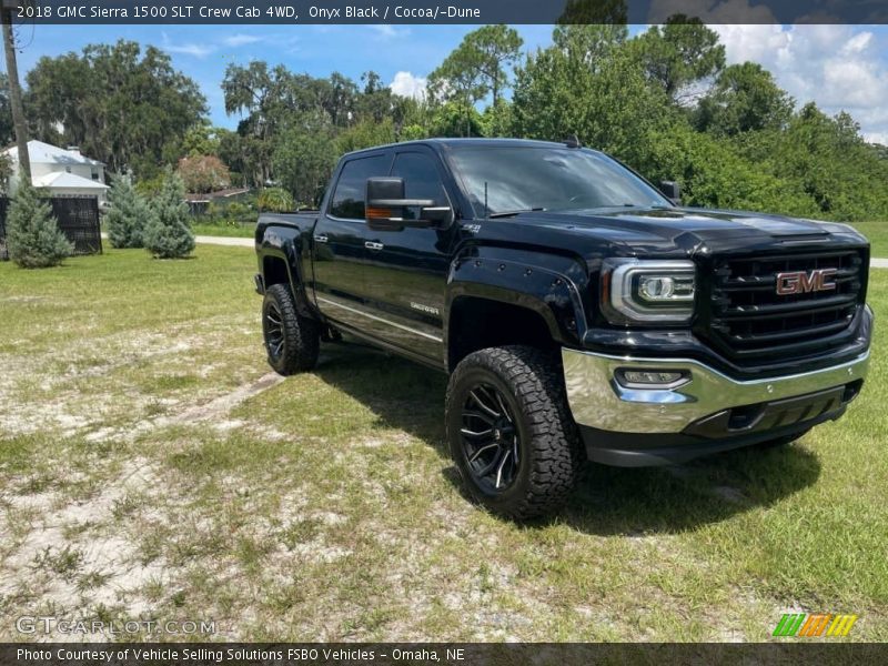 Onyx Black / Cocoa/­Dune 2018 GMC Sierra 1500 SLT Crew Cab 4WD