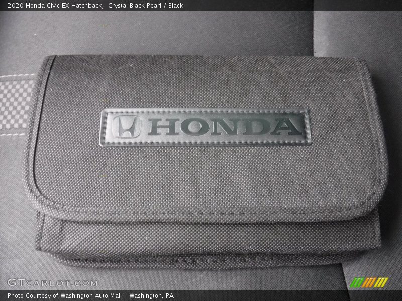 Crystal Black Pearl / Black 2020 Honda Civic EX Hatchback