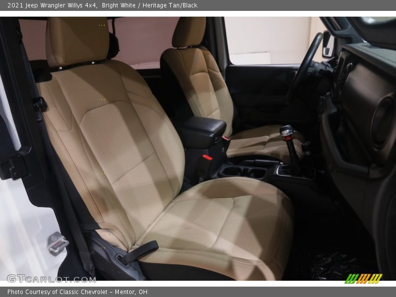 Bright White / Heritage Tan/Black 2021 Jeep Wrangler Willys 4x4
