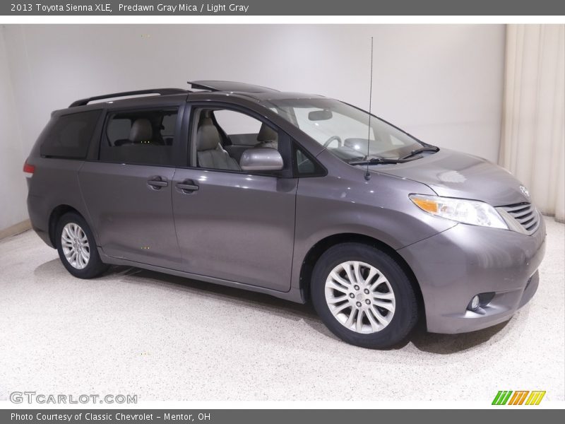Predawn Gray Mica / Light Gray 2013 Toyota Sienna XLE