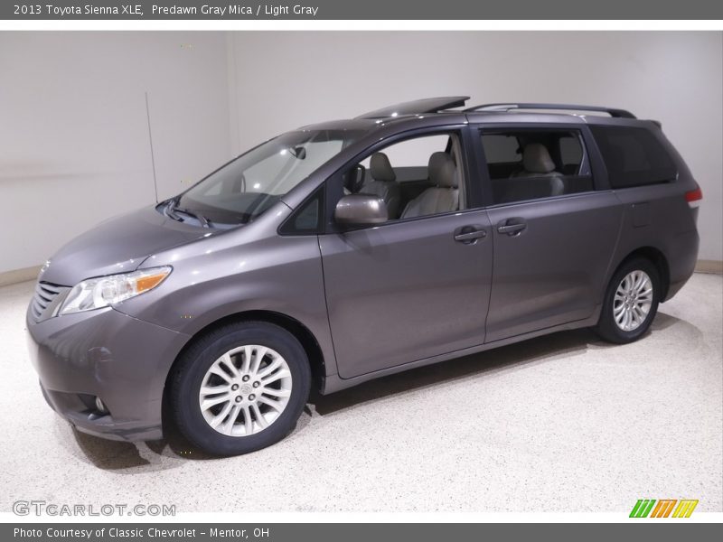 Predawn Gray Mica / Light Gray 2013 Toyota Sienna XLE