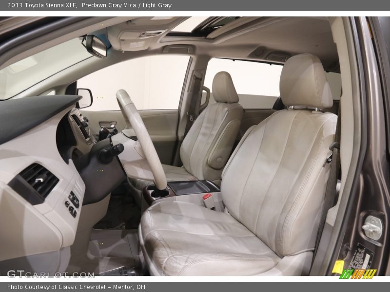 Predawn Gray Mica / Light Gray 2013 Toyota Sienna XLE