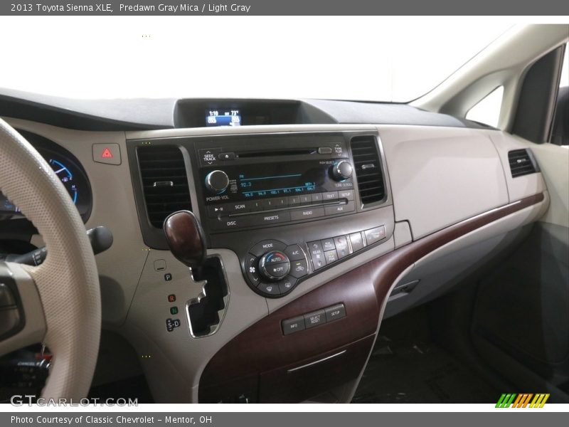 Predawn Gray Mica / Light Gray 2013 Toyota Sienna XLE