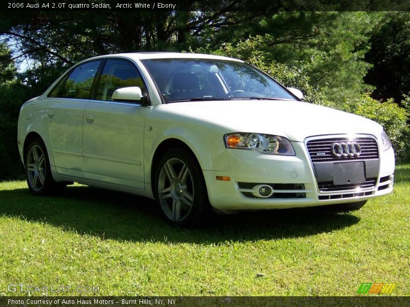 Arctic White / Ebony 2006 Audi A4 2.0T quattro Sedan