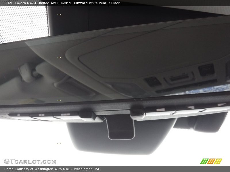 Blizzard White Pearl / Black 2020 Toyota RAV4 Limited AWD Hybrid