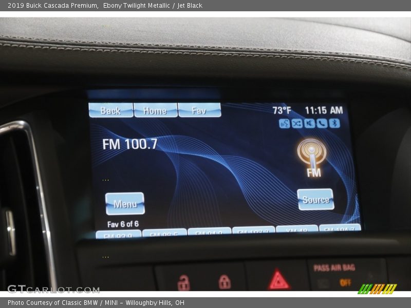 Ebony Twilight Metallic / Jet Black 2019 Buick Cascada Premium