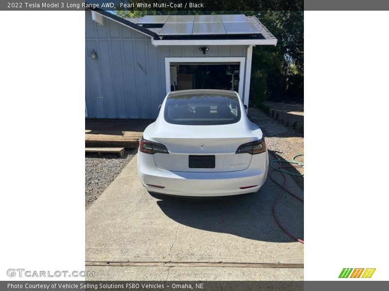 Pearl White Multi-Coat / Black 2022 Tesla Model 3 Long Range AWD