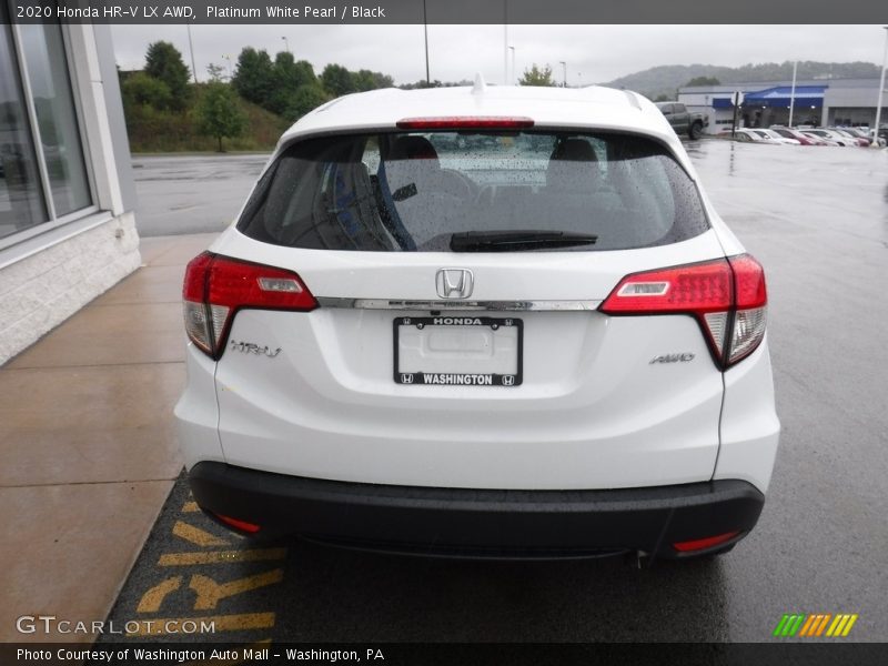 Platinum White Pearl / Black 2020 Honda HR-V LX AWD