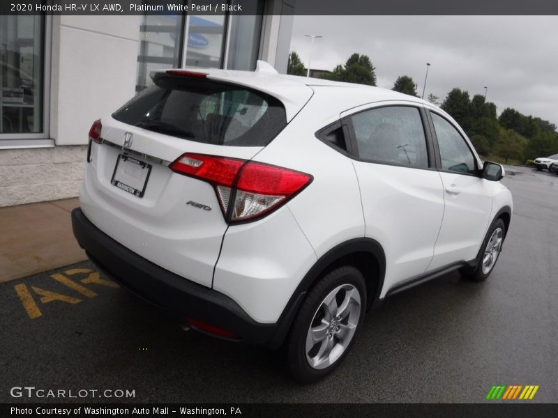 Platinum White Pearl / Black 2020 Honda HR-V LX AWD
