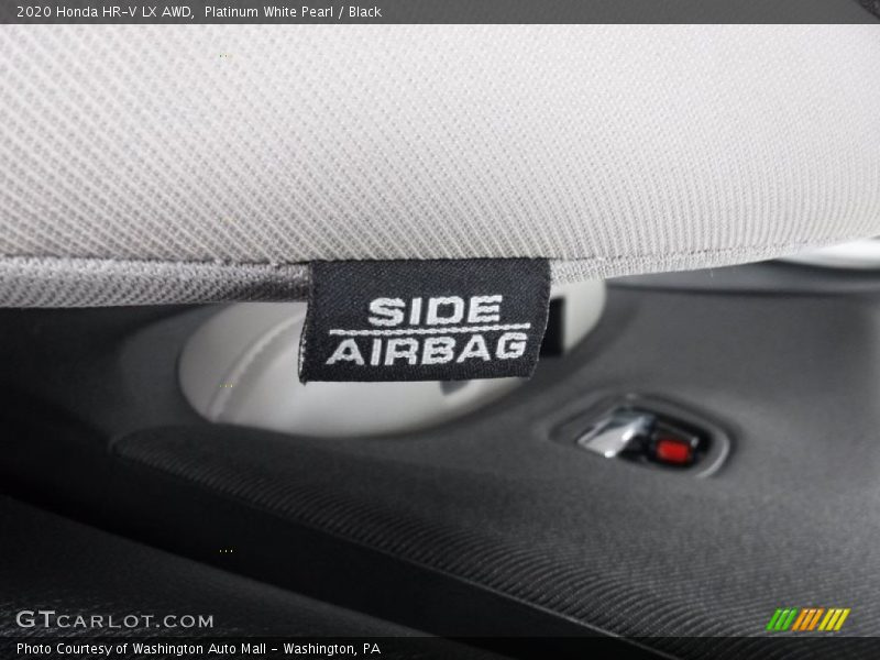 Platinum White Pearl / Black 2020 Honda HR-V LX AWD