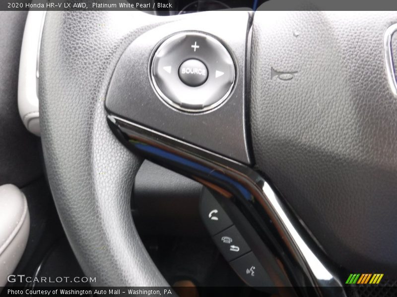 Platinum White Pearl / Black 2020 Honda HR-V LX AWD