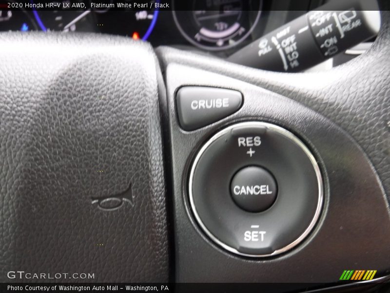Platinum White Pearl / Black 2020 Honda HR-V LX AWD