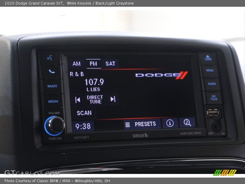 White Knuckle / Black/Light Graystone 2020 Dodge Grand Caravan SXT