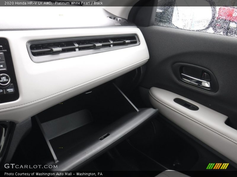 Platinum White Pearl / Black 2020 Honda HR-V LX AWD