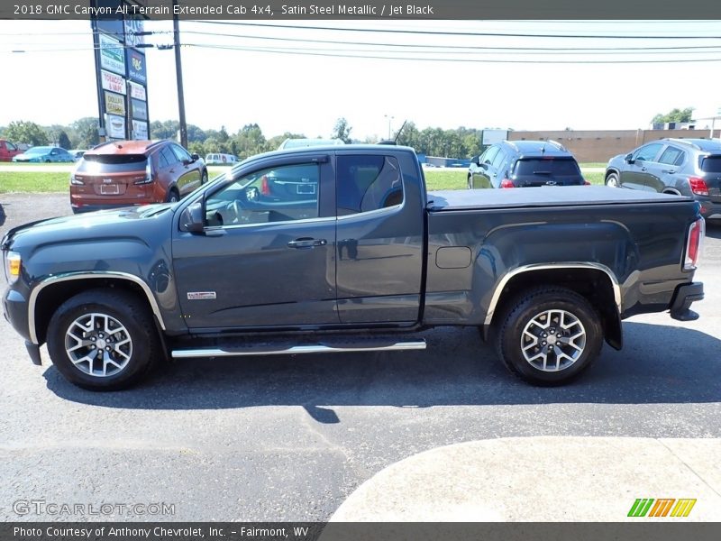 Satin Steel Metallic / Jet Black 2018 GMC Canyon All Terrain Extended Cab 4x4