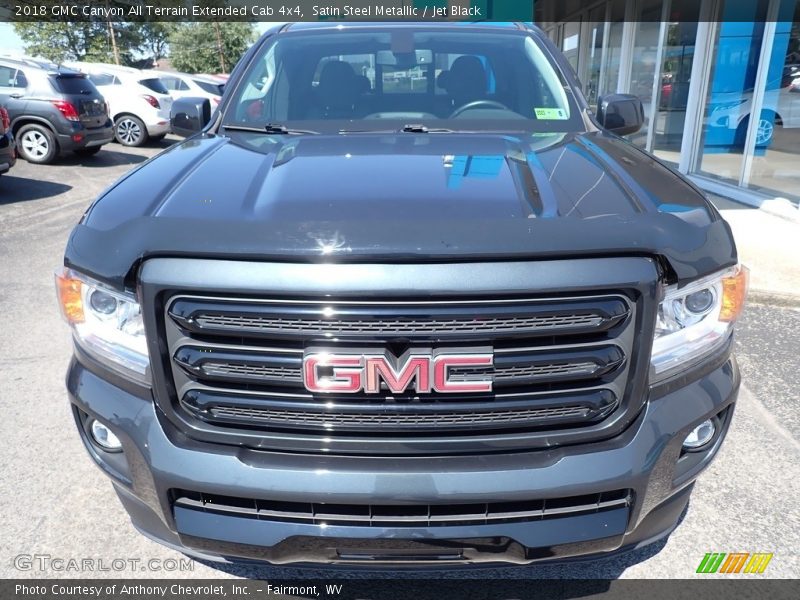 Satin Steel Metallic / Jet Black 2018 GMC Canyon All Terrain Extended Cab 4x4