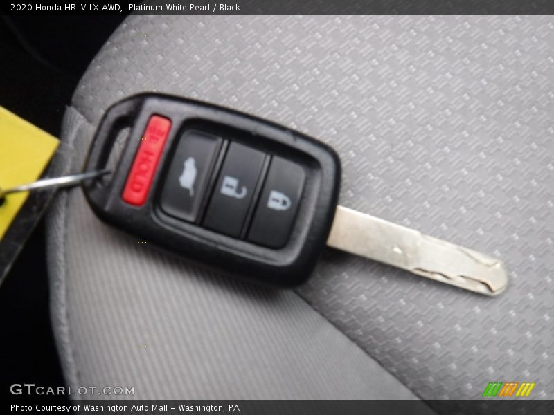 Platinum White Pearl / Black 2020 Honda HR-V LX AWD