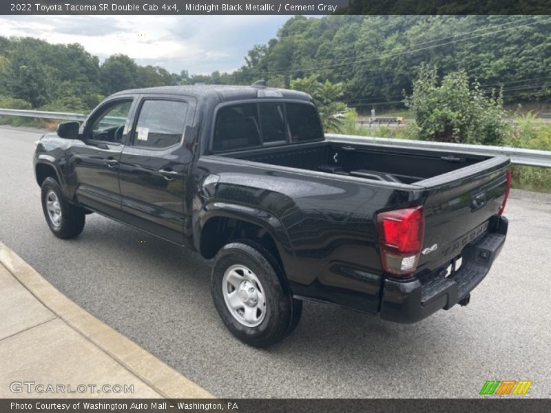 Midnight Black Metallic / Cement Gray 2022 Toyota Tacoma SR Double Cab 4x4